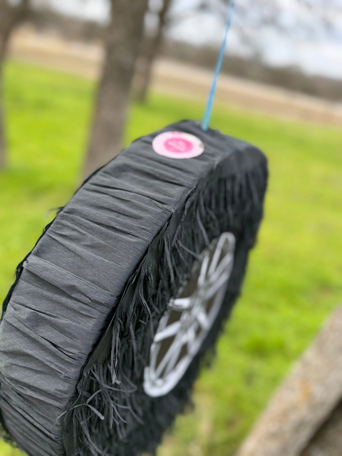 Classic Tire Man Inspired Piñata | Large Handmade 2D Party Decoration PinataBloom