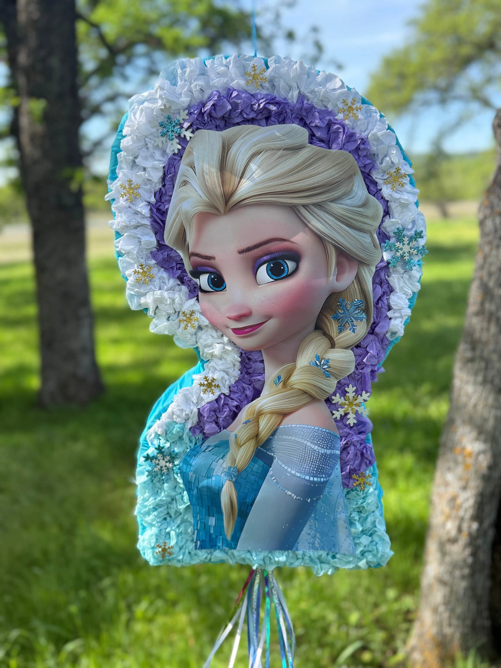 Winter Princess Birthday Piñata 22"x14"x4" | Snow Theme Party Decor