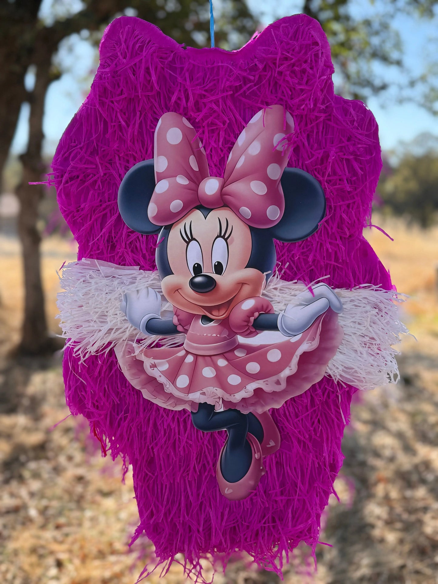 Pink Cartoon Mouse Inspired Piñata for Birthday Party Decorations | Large Handmade 2D Party Piñata PinataBloom