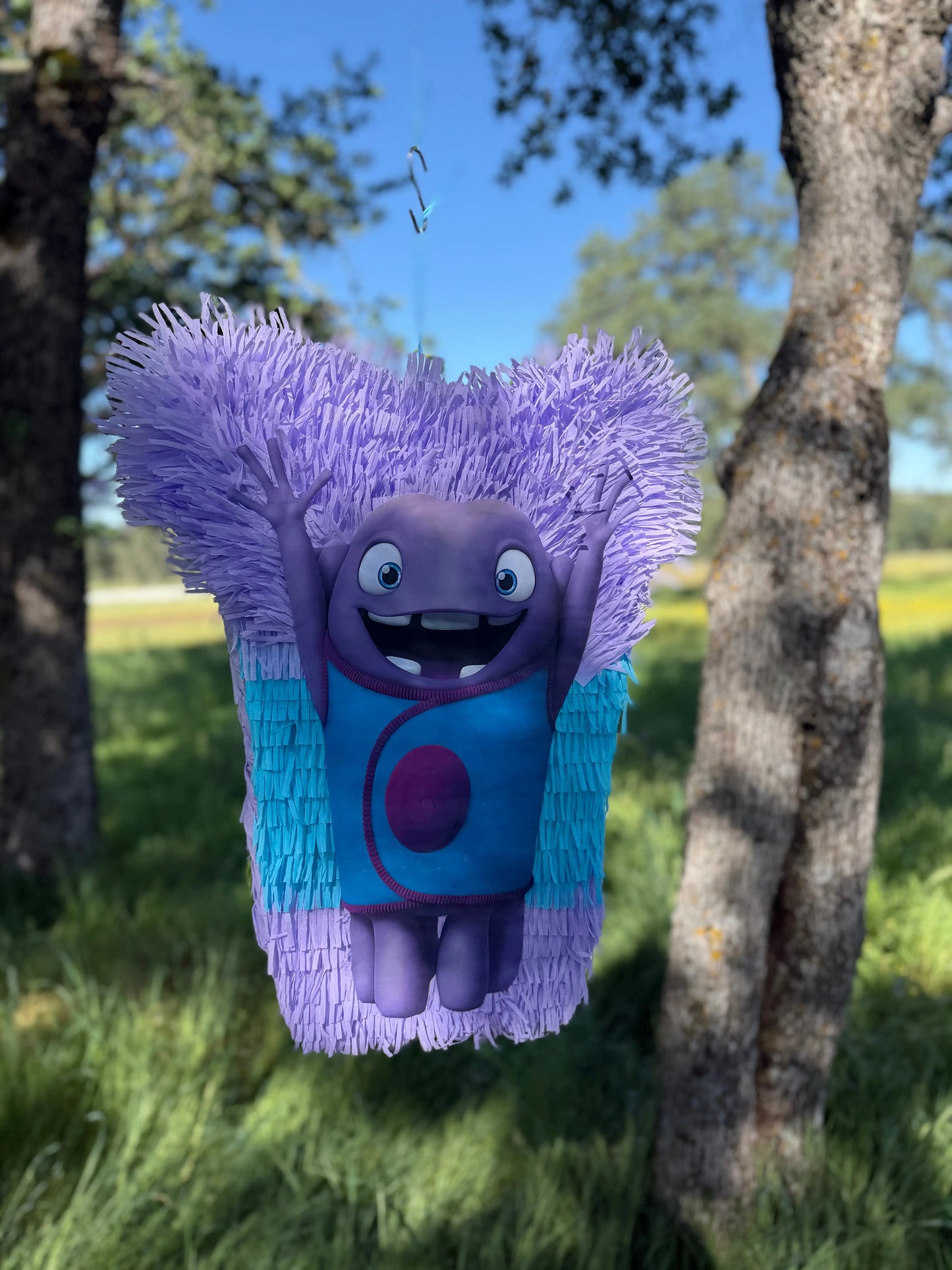 Home Inspired Purple Alien Piñata for Birthday Party Decorations | Large Handmade 2D Party Piñata PinataBloom