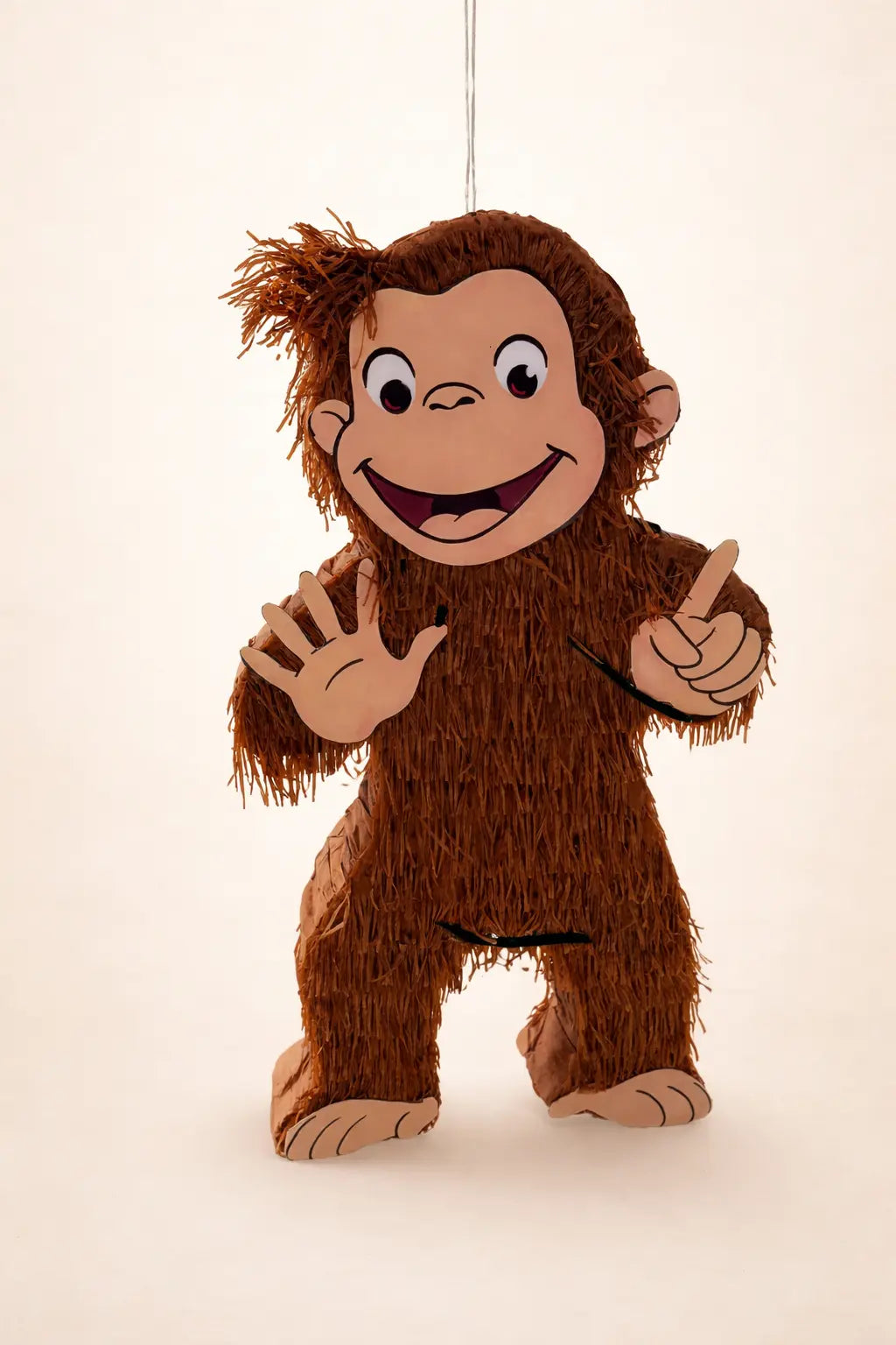 Curious Little Monkey Piñata | Sixth Birthday Party Decor 24"x16"x4" PinataBloom