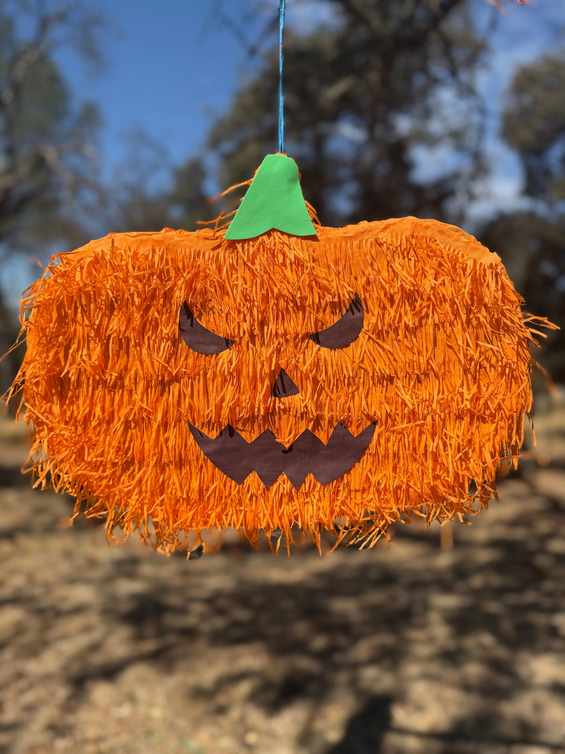 Halloween Pumpkin Piñata for Party Decorations | Large Handmade 2D Spooky Party Piñata PinataBloom