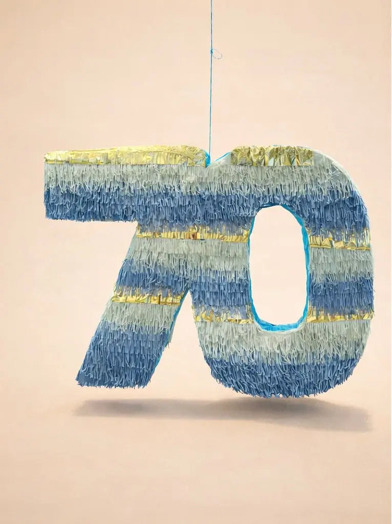 Custom Two Digit Number Piñata | Large Handmade 2D Birthday Party Decoration PinataBloom