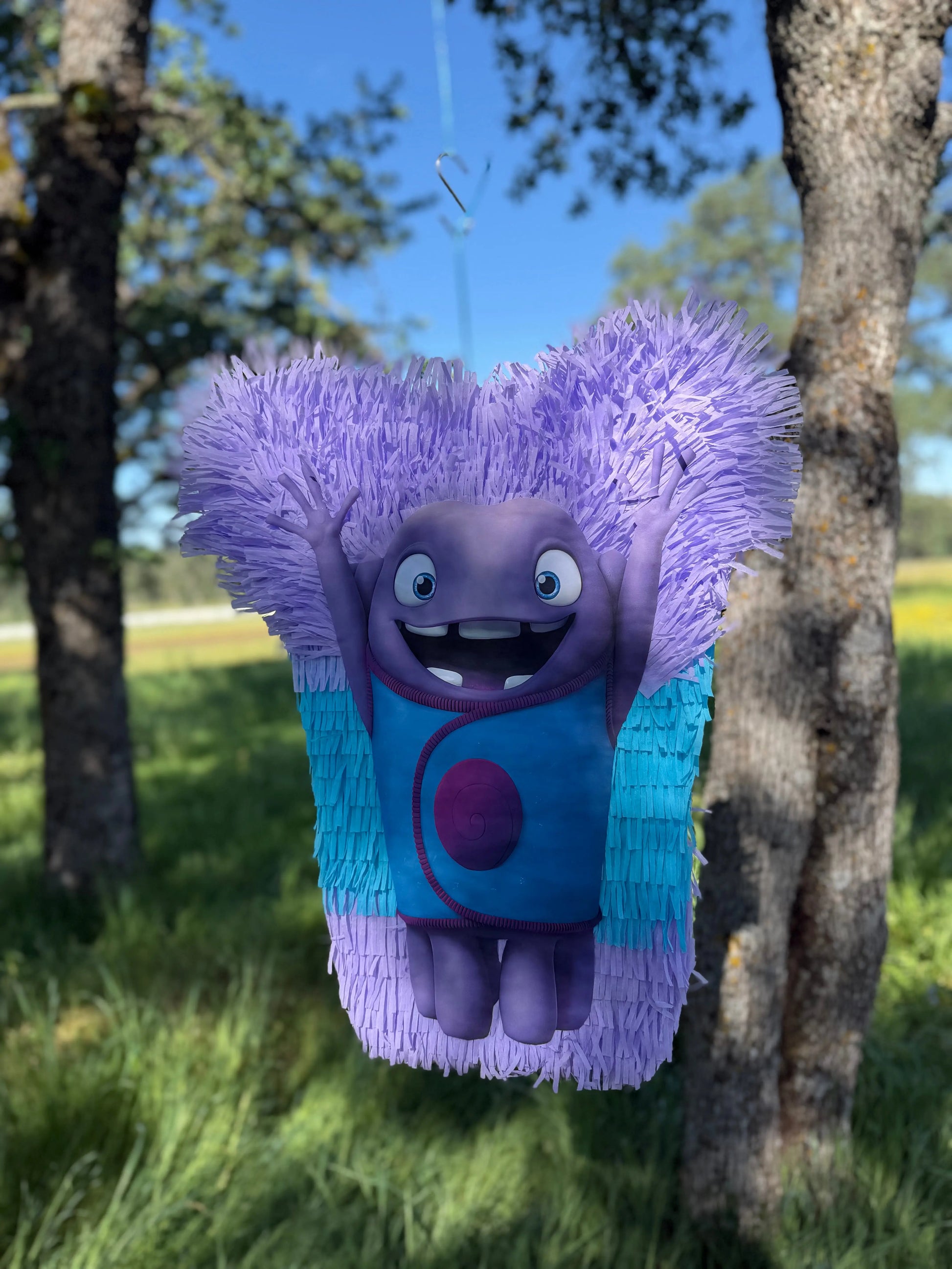 Home Inspired Purple Alien Piñata for Birthday Party Decorations | Large Handmade 2D Party Piñata PinataBloom