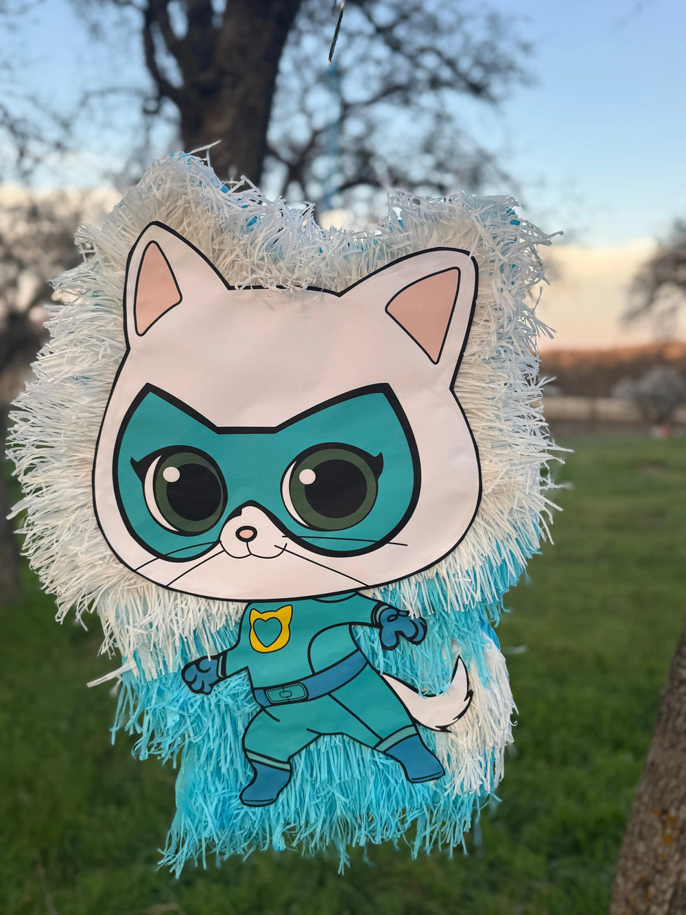 Super Kitten Birtsy Piñata 24"x18"x4" | Cute Kitty Birthday Party Decor