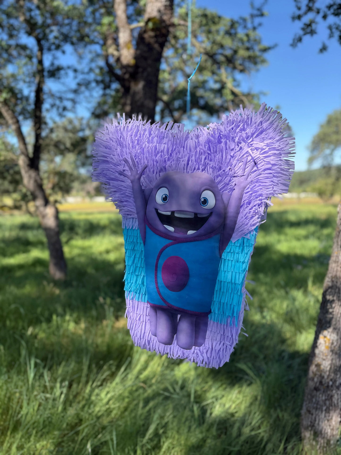 Home Inspired Purple Alien Piñata for Birthday Party Decorations | Large Handmade 2D Party Piñata PinataBloom