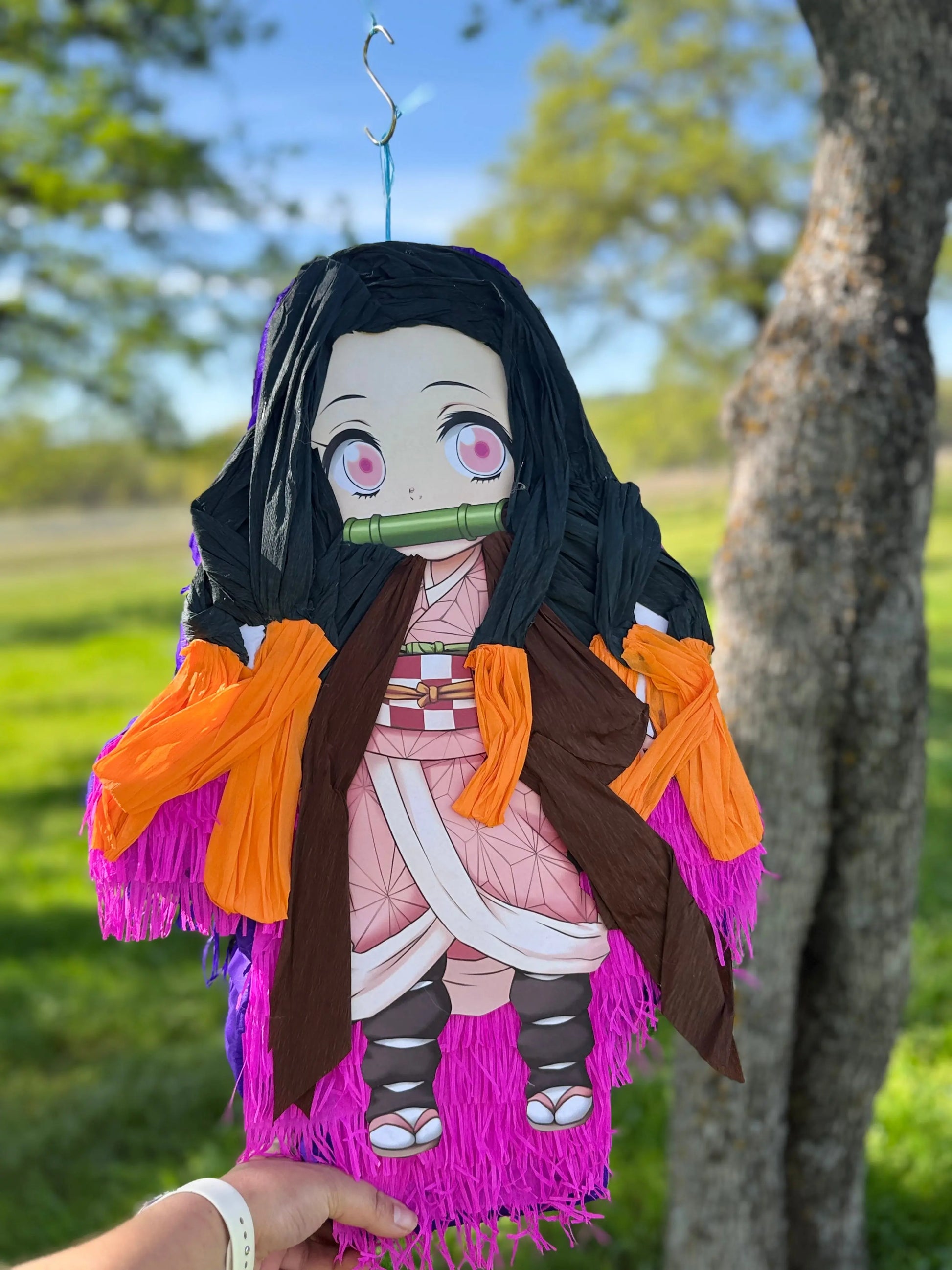 Anime Demon Girl Inspired Piñata | Large Handmade 2D Party Decoration PinataBloom
