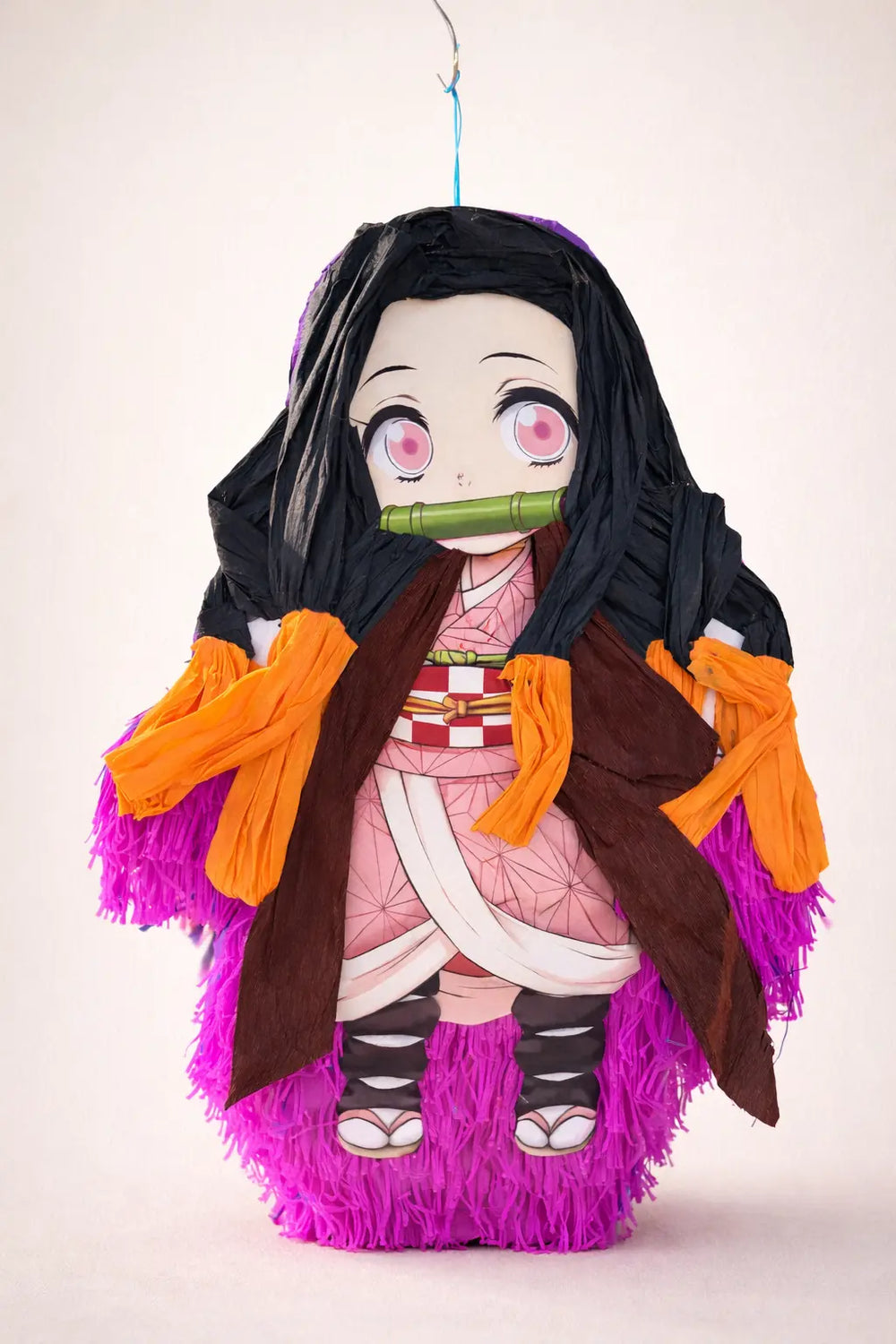 Anime Demon Girl Inspired Piñata | Large Handmade 2D Party Decoration