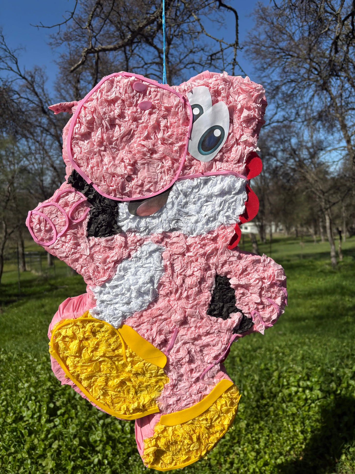 Green Dinosaur Character Piñata 22"x16"x4" | Gaming Birthday Party Decor PinataBloom