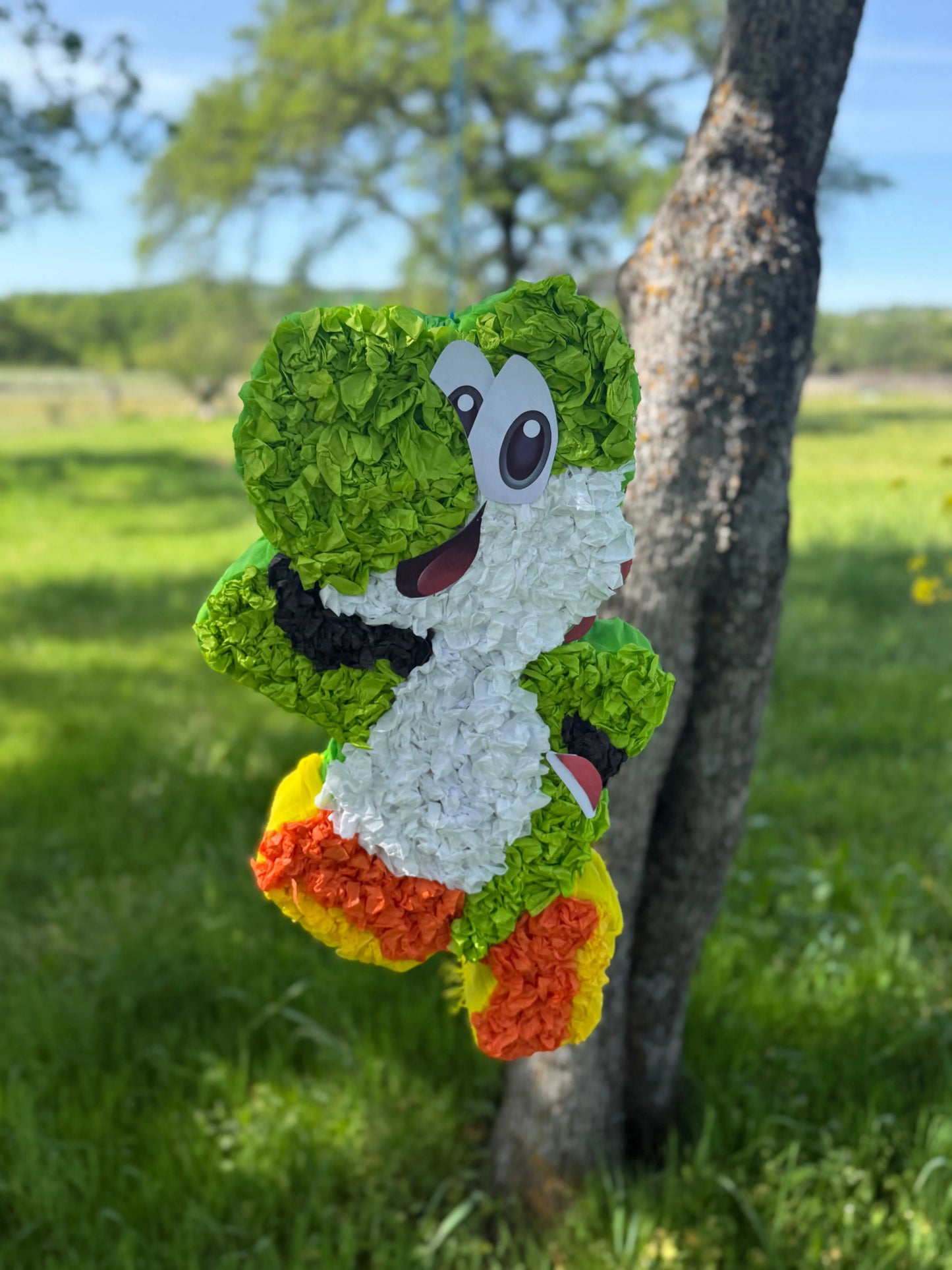 Green Dinosaur Character Piñata 22"x16"x4" | Gaming Birthday Party Decor PinataBloom