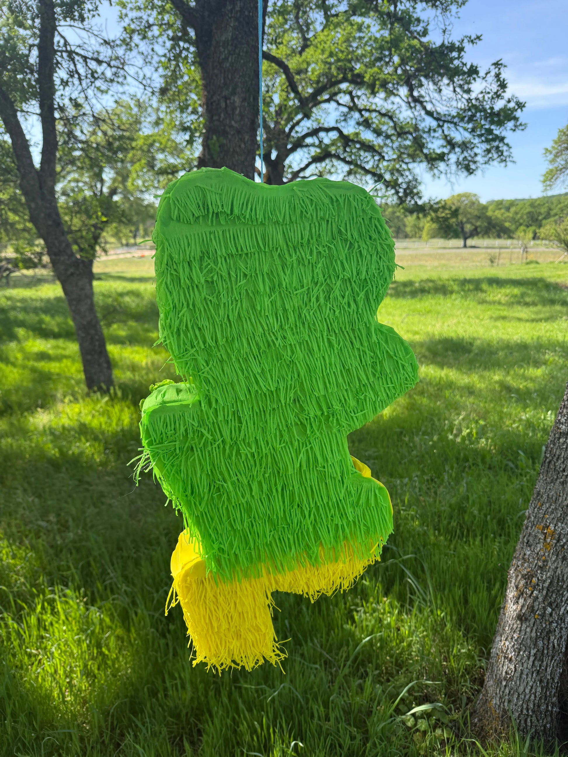 Green Dinosaur Character Piñata 22"x16"x4" | Gaming Birthday Party Decor PinataBloom