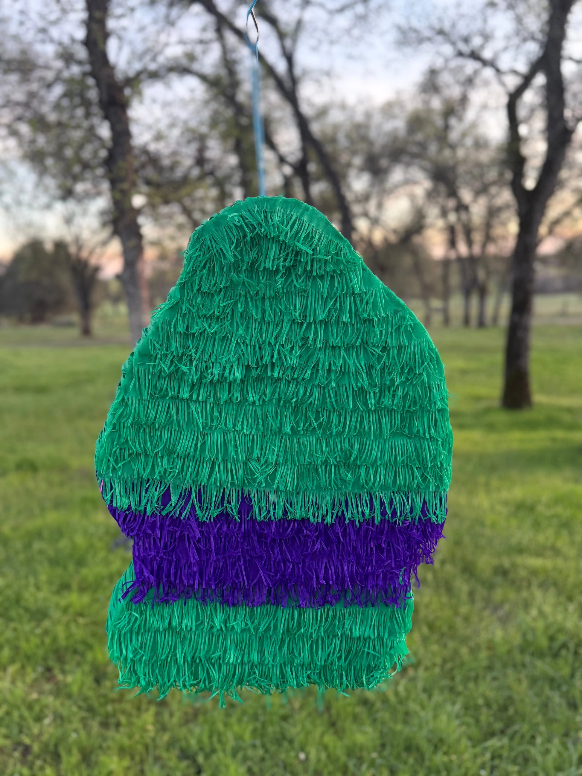 Green Superhero Inspired Piñata | Large Handmade 2D Party Decoration PinataBloom