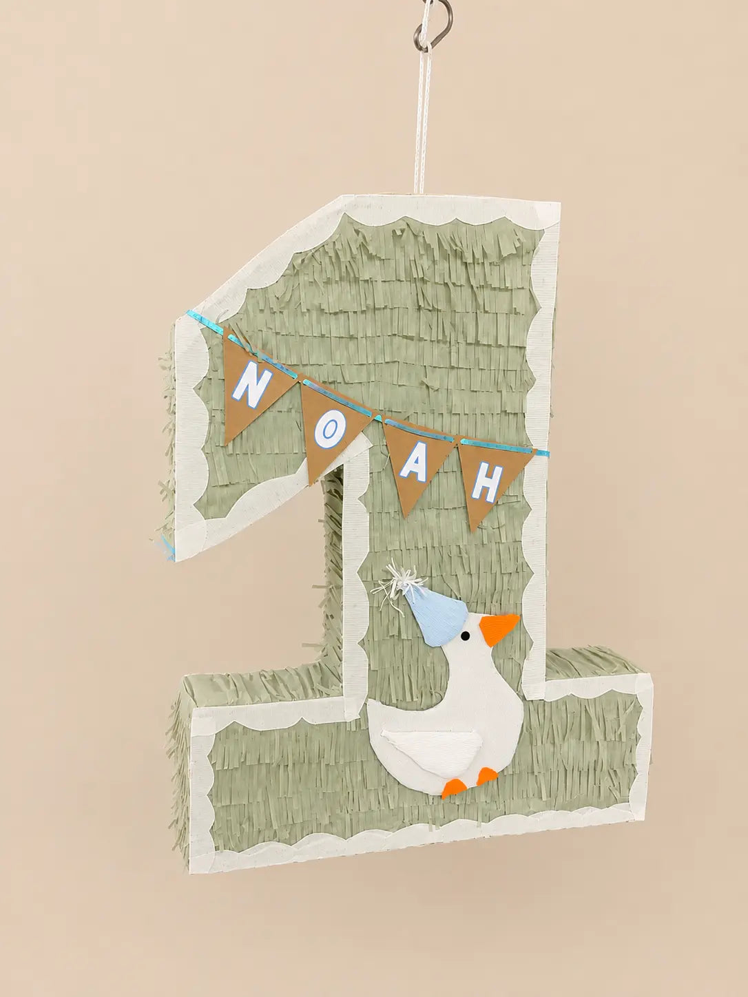 Cute Goose Number Piñata | Large Handmade 2D Party Decoration PinataBloom