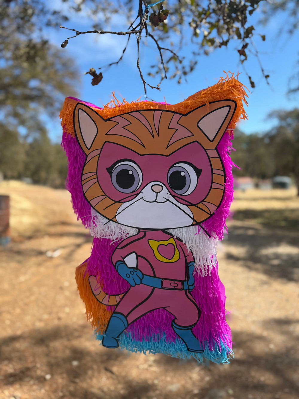 Super Kitten Ginny Piñata 24"x18"x4" | Cute Kitty Birthday Party Decor