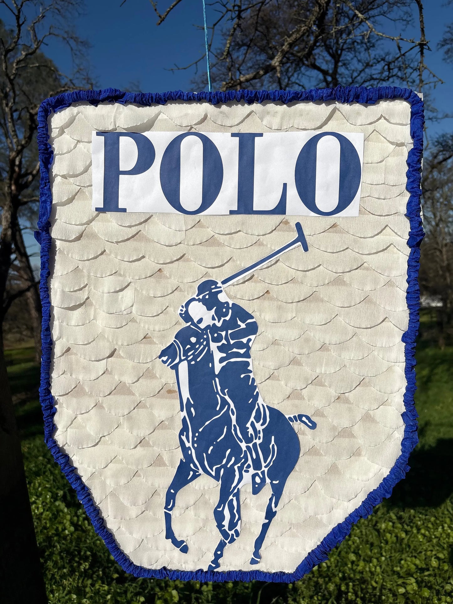 Polo Inspired Logo Piñata for Birthday Party Decorations | Large Handmade 2D Party Piñata PinataBloom