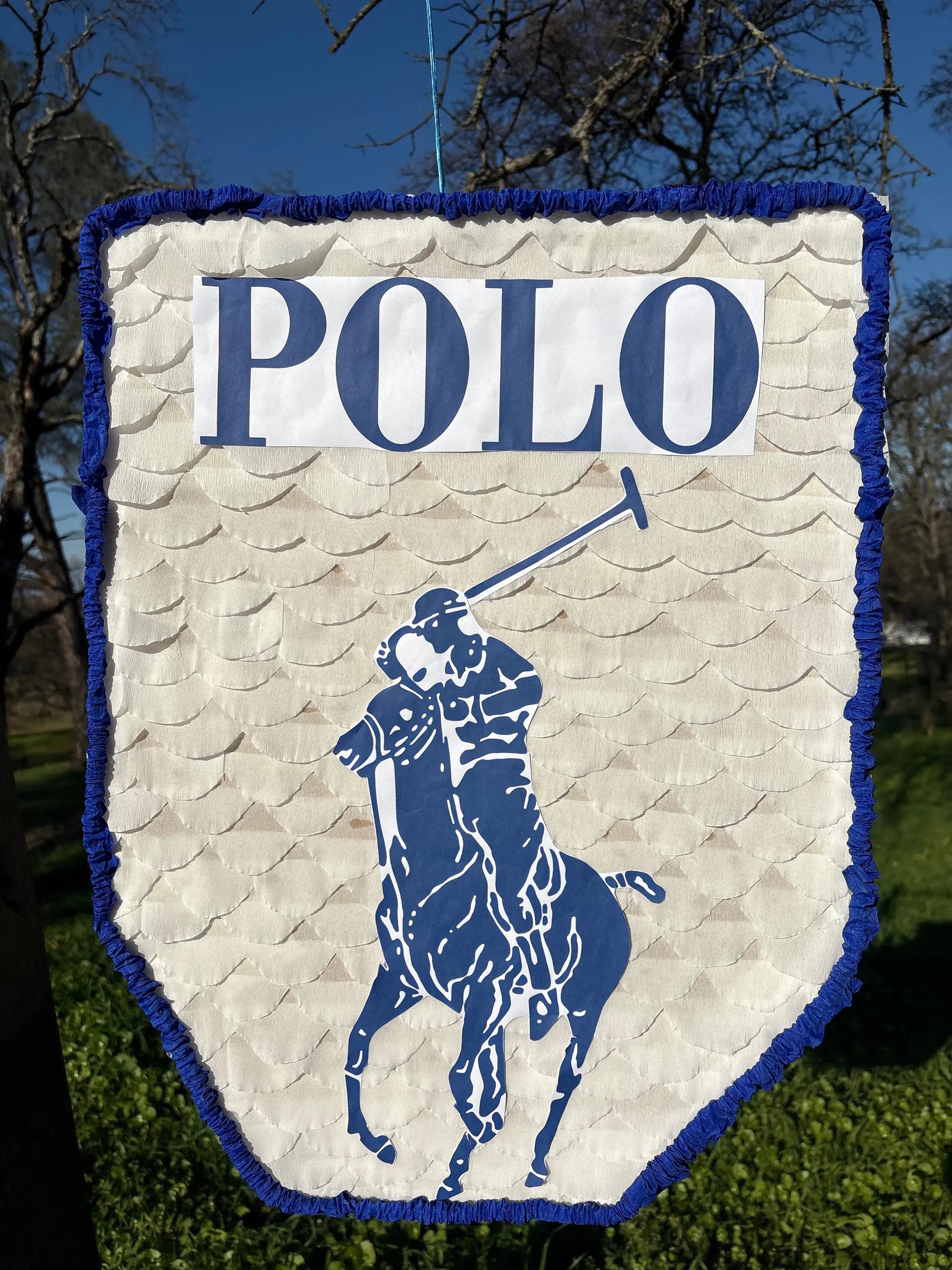 Polo Inspired Logo Piñata for Birthday Party Decorations | Large Handmade 2D Party Piñata PinataBloom