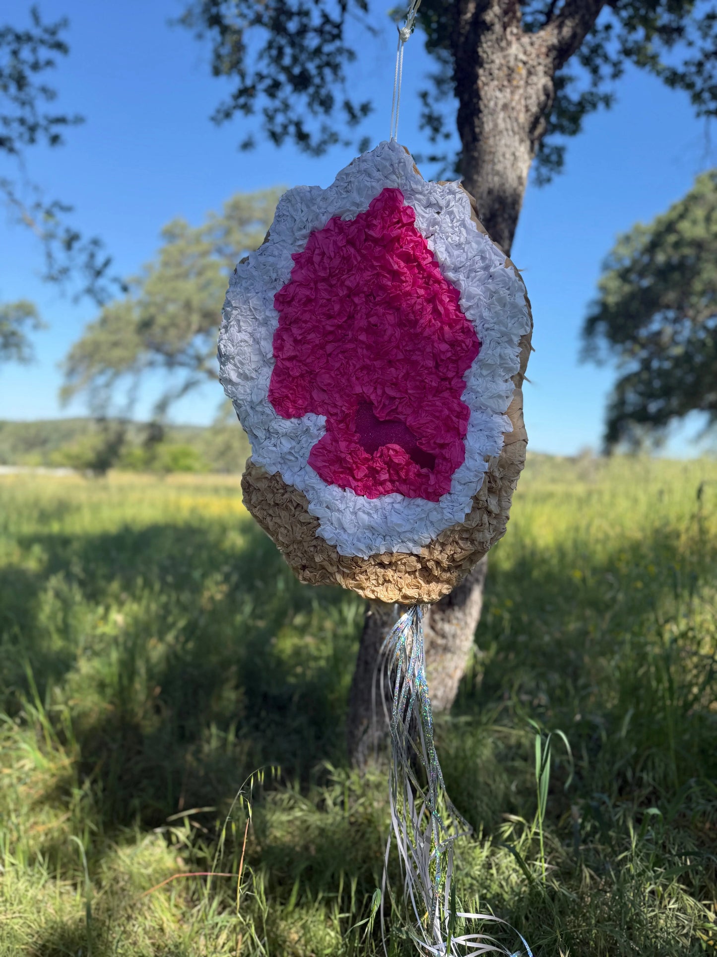 Geode Rock Piñata | Large Handmade 2D Crystal Theme Party Decoration PinataBloom