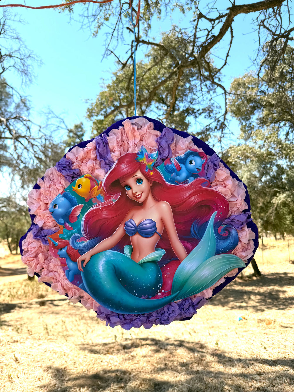 Under the Sea Mermaid Piñata 20"x18"x4" | Ocean Birthday Party Decor
