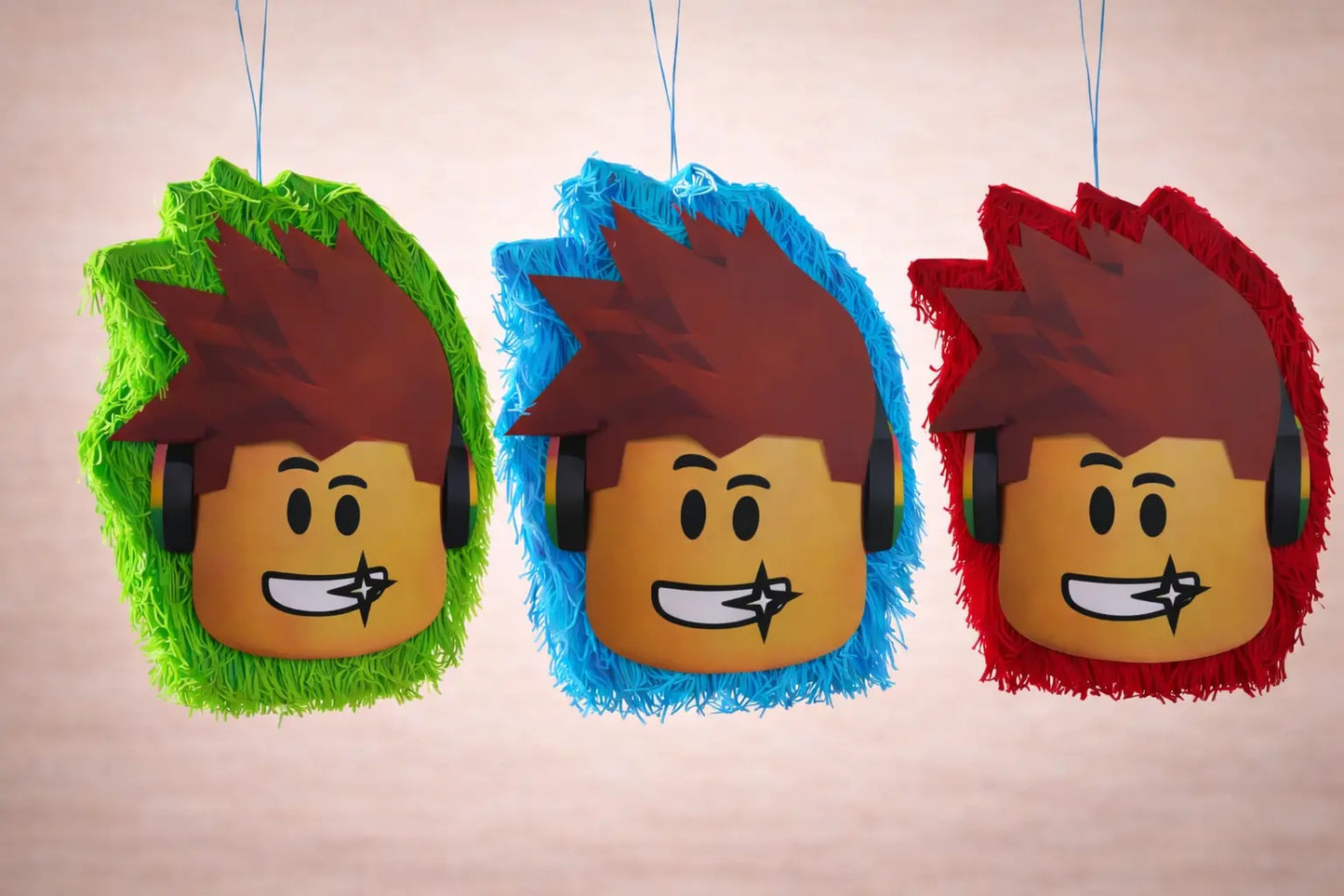 Gaming Block Character Piñata | Video Game Birthday Party Decor24"x18"x4" PinataBloom