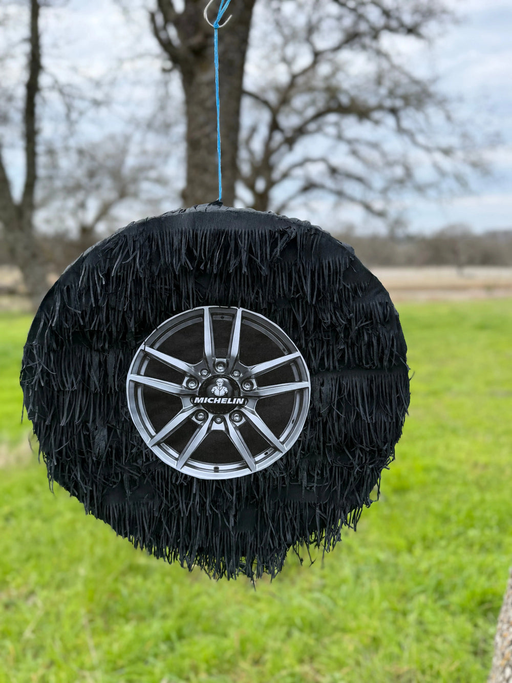 Classic Tire Man Inspired Piñata | Large Handmade 2D Party Decoration
