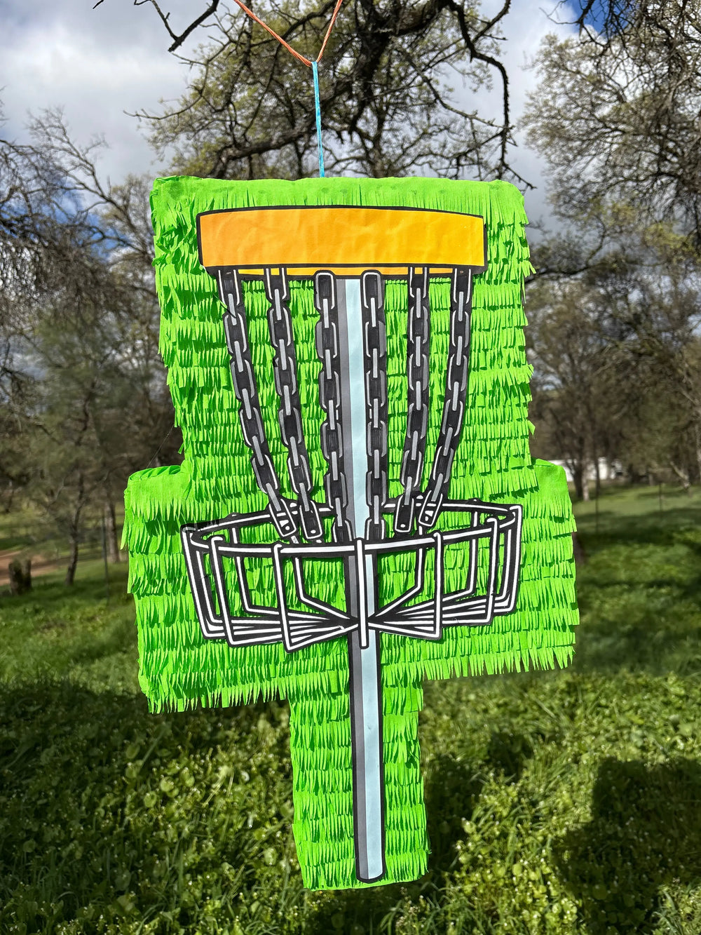 Disc Golf Basket Piñata 24"x15"x4" | Sports Birthday Party Decor