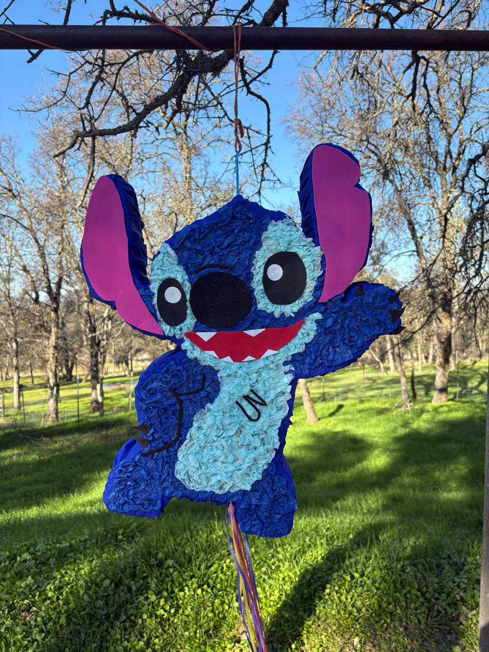 Blue Alien Character Pinata | Handmade Birthday Party Decor