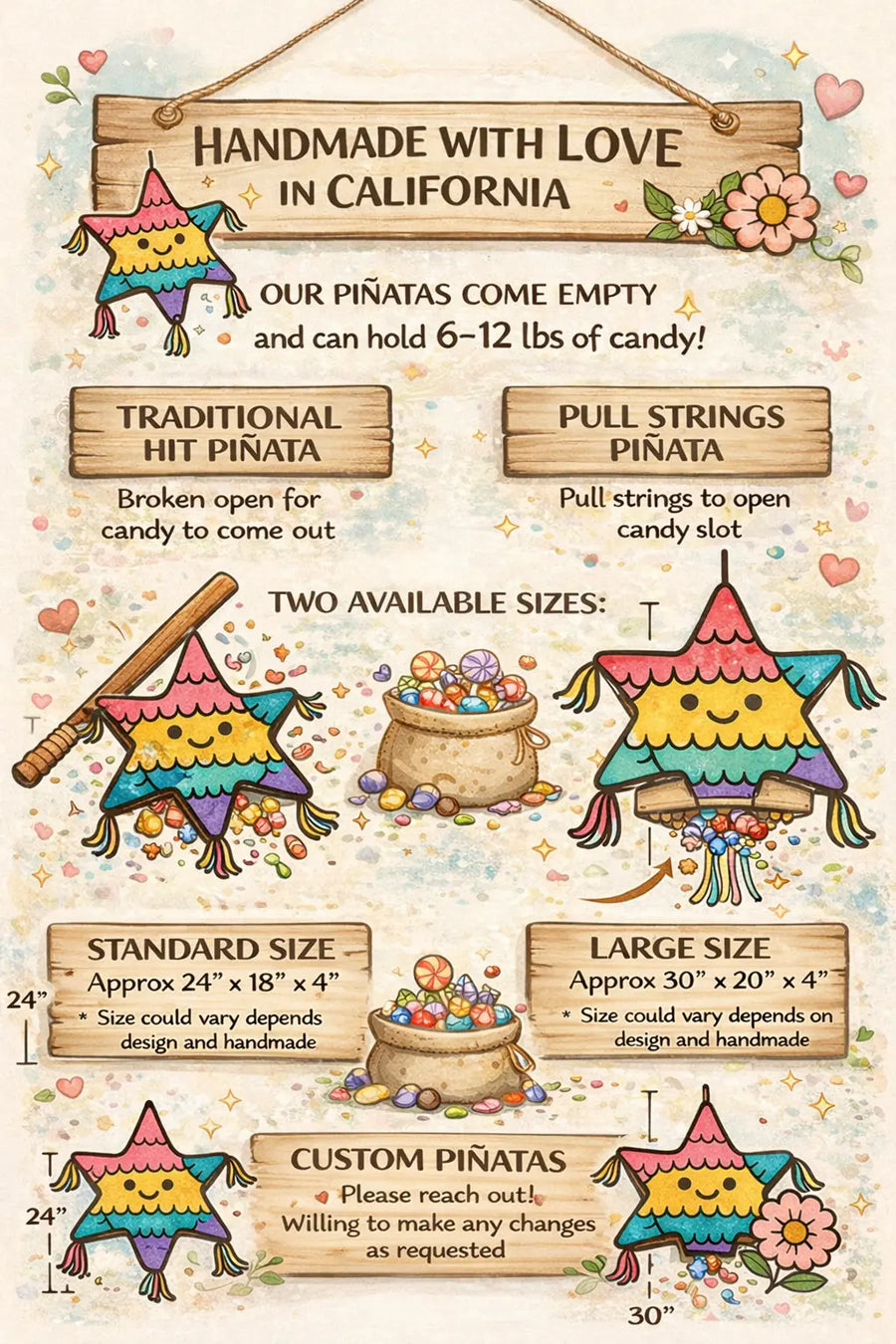 Matzah Cracker Piñata – Custom Food-Themed Party Decoration