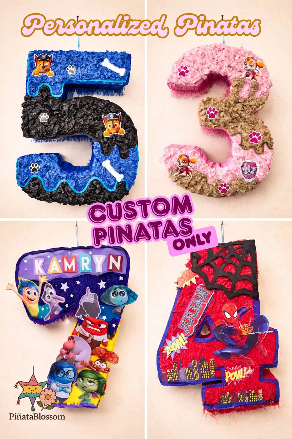 Custom Pinata 24"x18"x4"- We create your idea into a Pinata