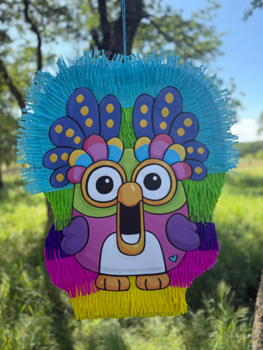 Chatter Bird Piñata 24"x18"x4" | Colorful Bird Party Decoration