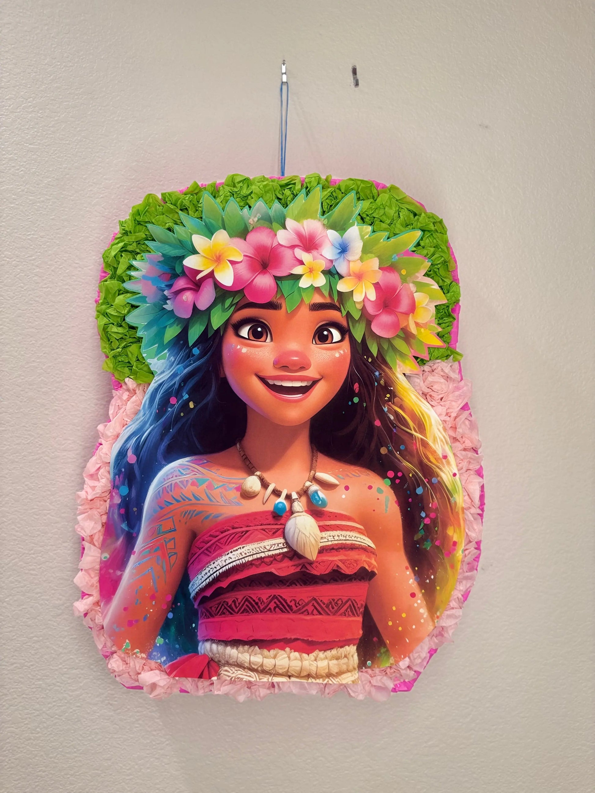 Island Adventure Princess Piñata 22"x17"x4" | Tropical Birthday Party Decor PinataBloom