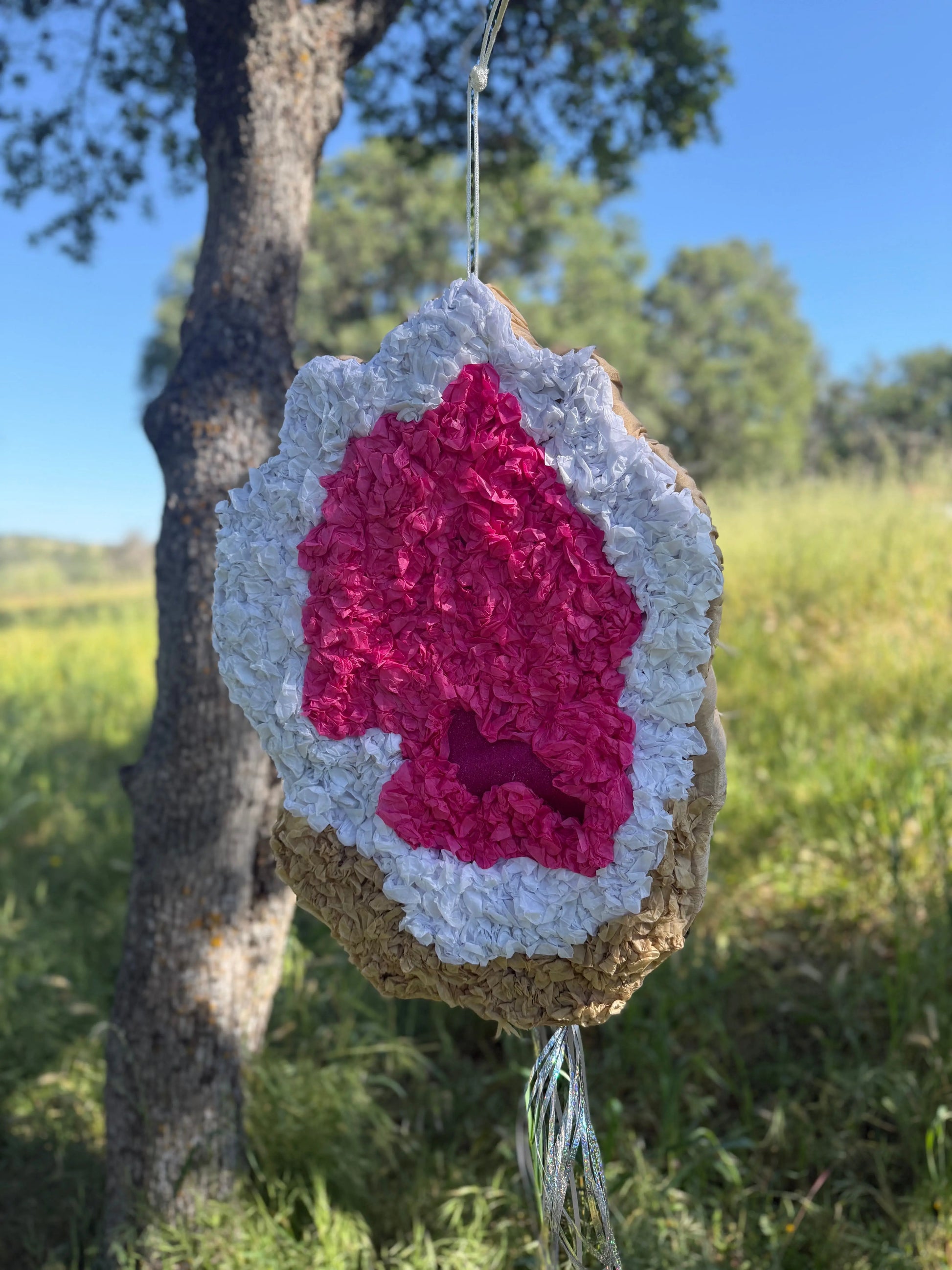 Geode Rock Piñata | Large Handmade 2D Crystal Theme Party Decoration PinataBloom